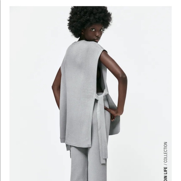 Zara Sweaters Zara Bows Knit Sweater Vest Poshmark